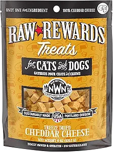 Freeze Dried Raw Rewards Cheddar Cheese 6 oz.
