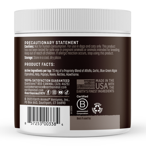 Dog Flea & Tick Herbal Internal Powder Yeast Free 8 oz