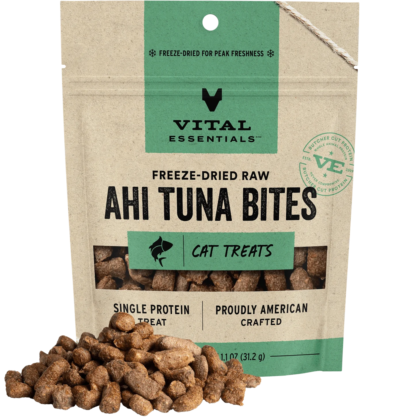 Freeze Dried Ahi Tuna Bites 1.1 oz