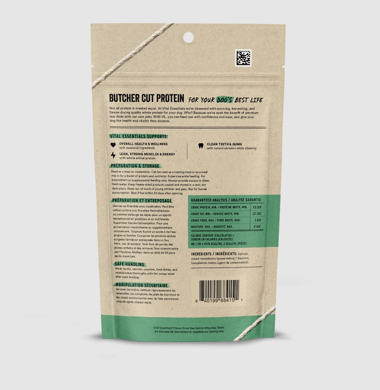 Freeze-Dried Raw Salmon Bites 2.5 oz