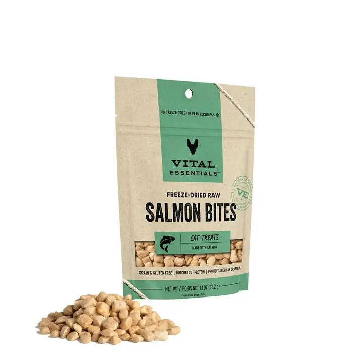 Freeze Dried Raw Salmon Bites 1.1 oz.
