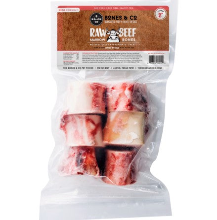 Frozen Beef Marrow Bones 2" 6 pack