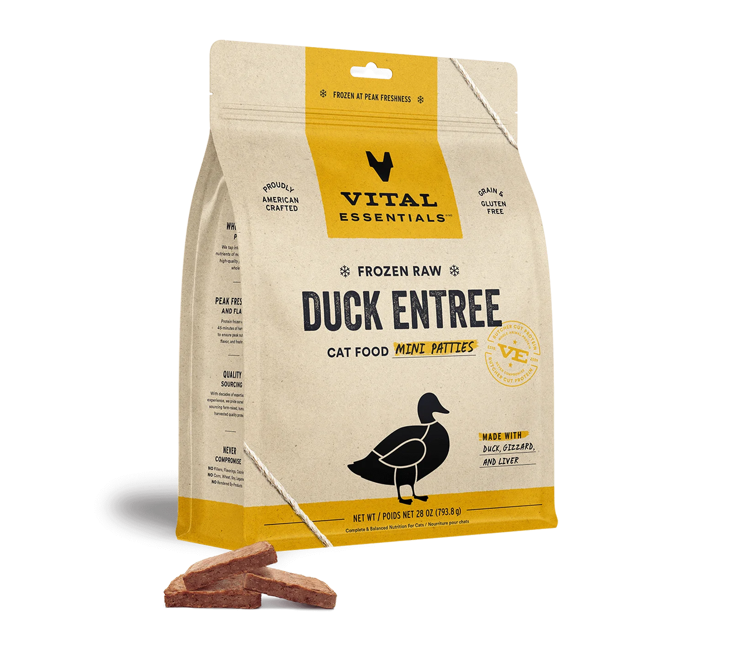 Frozen Duck Mini Patties 28 oz.