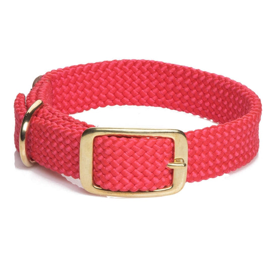 Double Braid Jr Collars - 9/16" Width W/ Brass Hardware