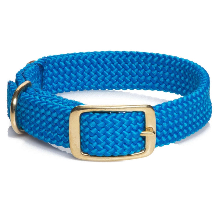 Double Braid Collars - 1" Width W/ Brass Hardware