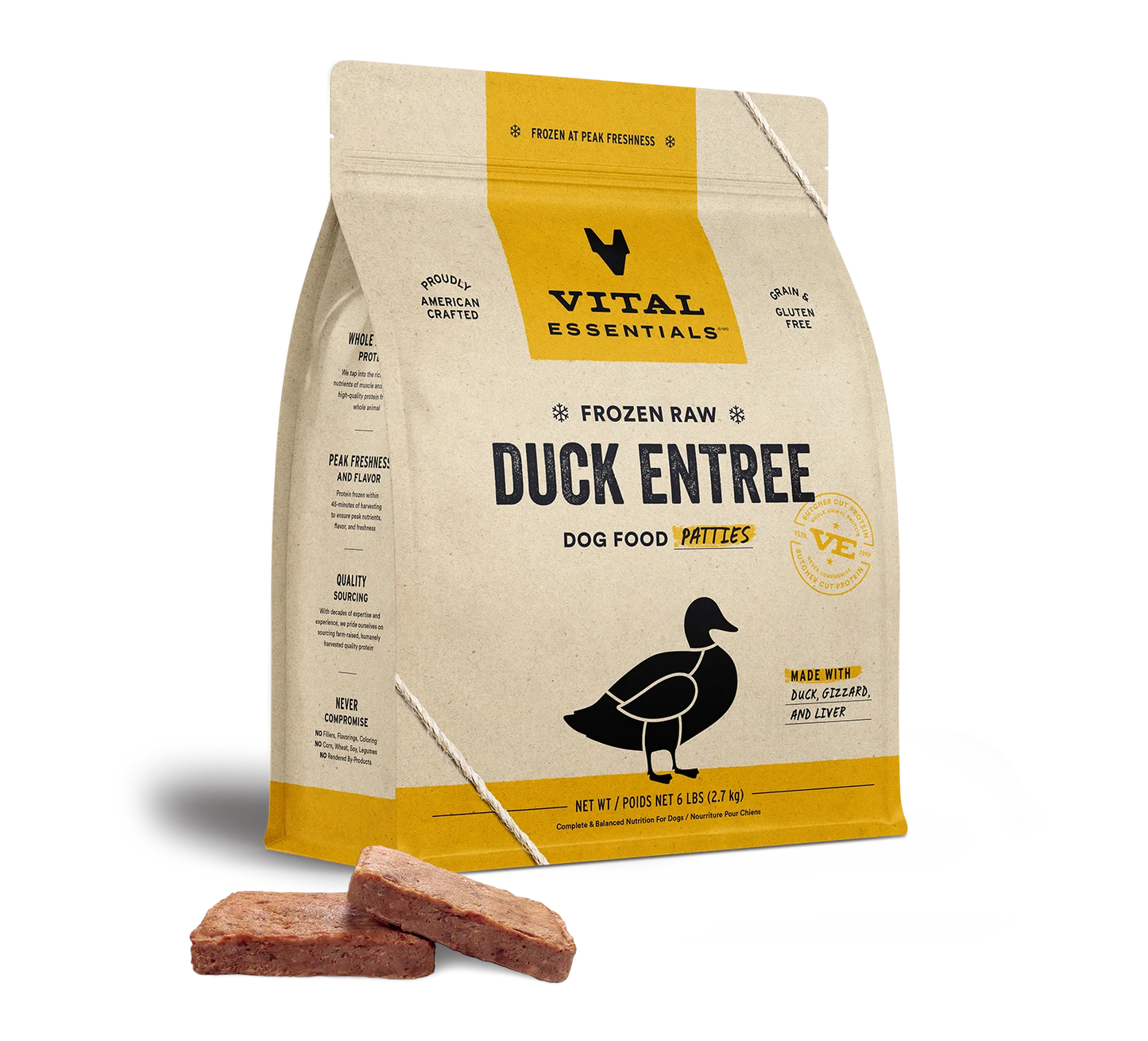 Frozen Duck Patties 6 lb.