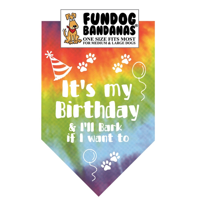 Birthday Bandana
