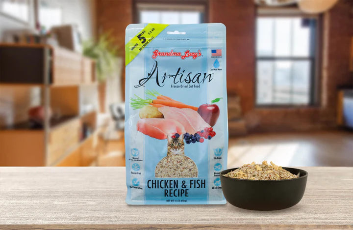 Artisan Grain Free Chicken & Fish for Cats 1 lb.