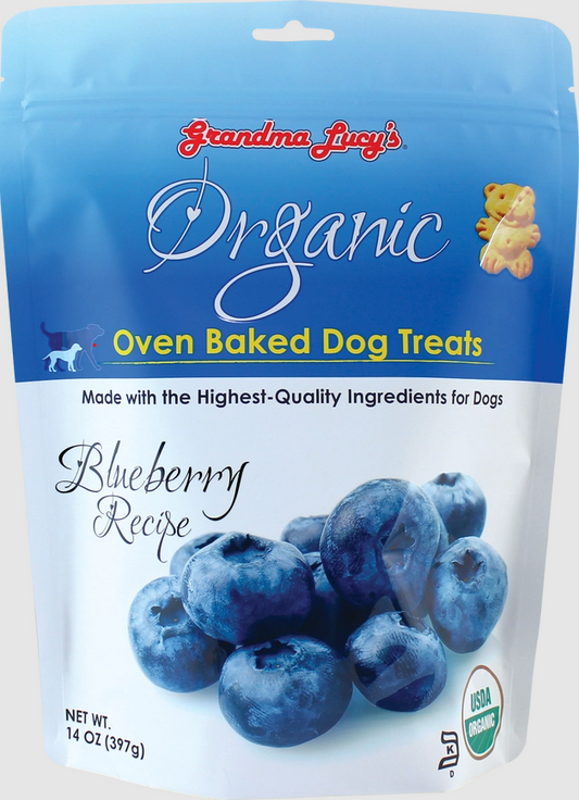 Organic Baked Dog Treats - Blueberry - 14oz