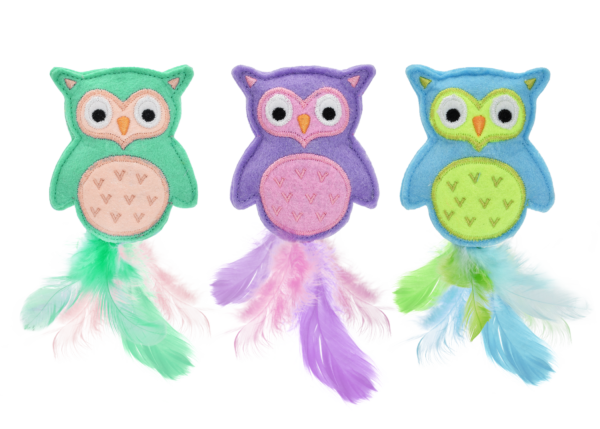 Felt Owl for Cats