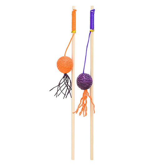Halloween Cat Wands 16"