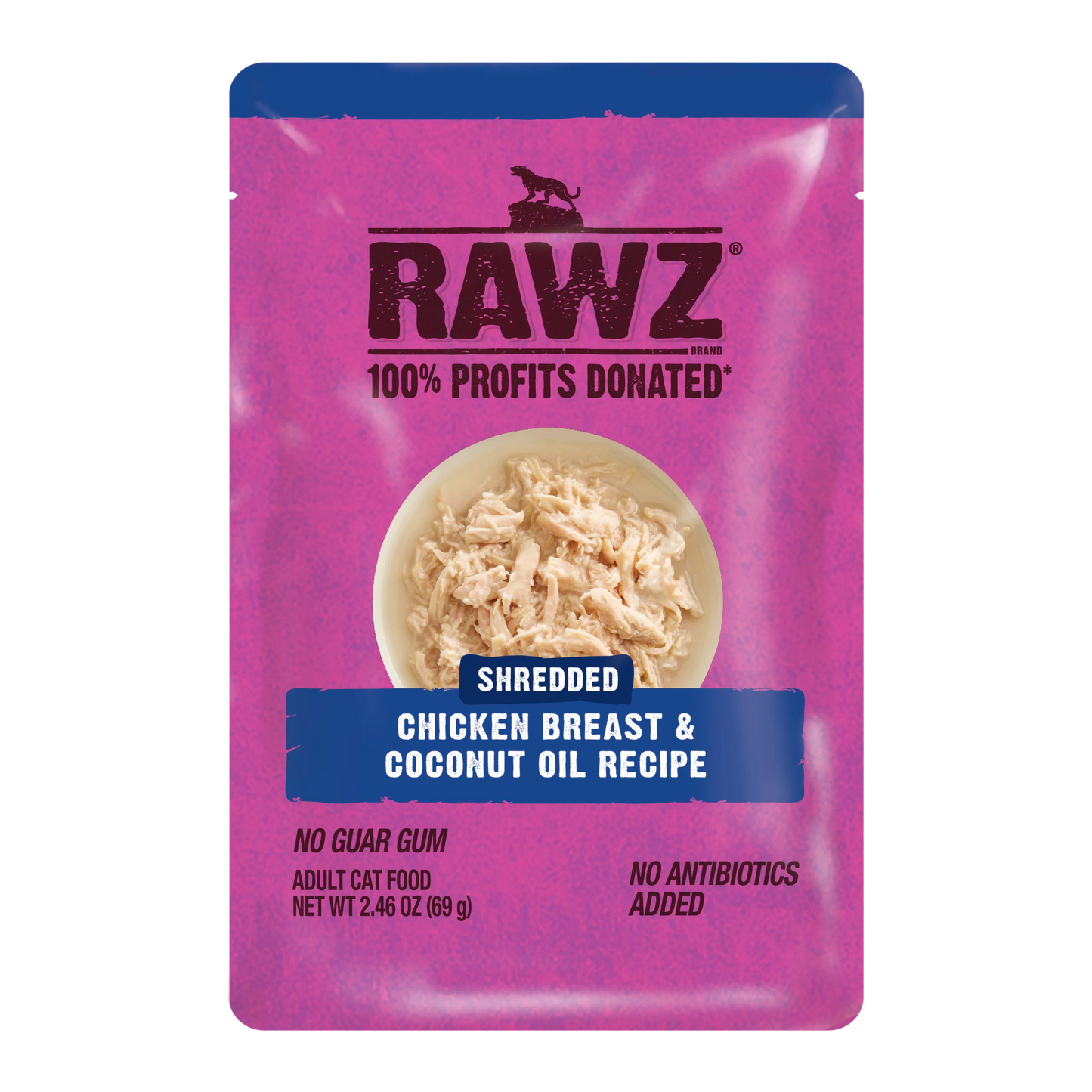 Grain Free Shredded Chicken Breast & Coconut Oil 2.46 oz.