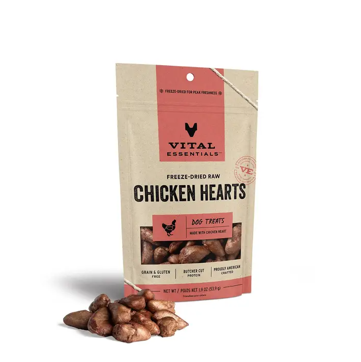 Freeze-Dried Raw Chicken Hearts 1.9 oz