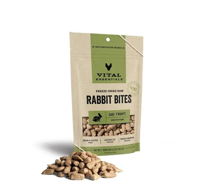 Freeze Dried Raw Rabbit Bites