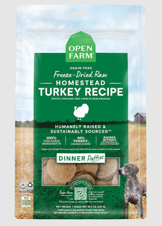 Freeze-Dried Raw Homestead Turkey Recipe for Dogs