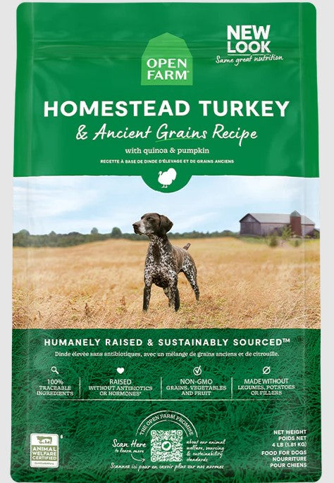 Homestead Turkey & Ancient Grain Recipe for Dogs