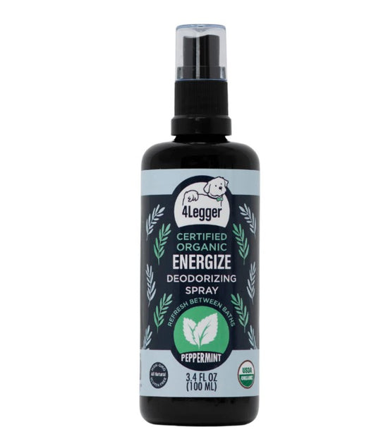 USDA Certified Organic Peppermint Dog Deodorizing Spray - Energize