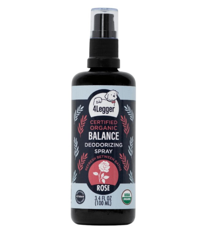 USDA Certified Organic Rose Dog Deodorizing Spray - Balance