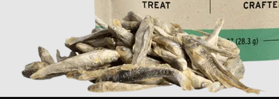 Freeze Dried Minnows Individual for Dogs or Cats