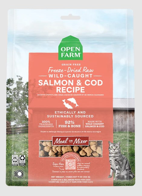 Freeze-Dried Raw Salmon & Cod Recipe for Cats