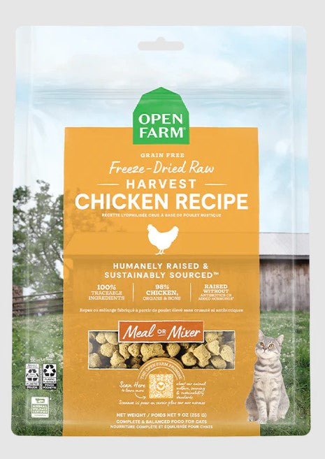 Freeze-Dried Raw Harvest Chicken Recipe for Cats