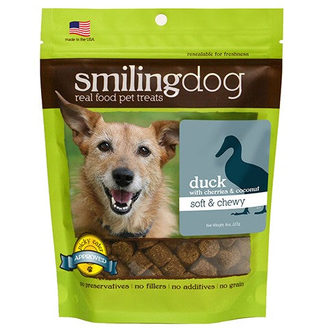 Smiling Dog Soft & Chewy Treats: Duck with Cherries & Coconut