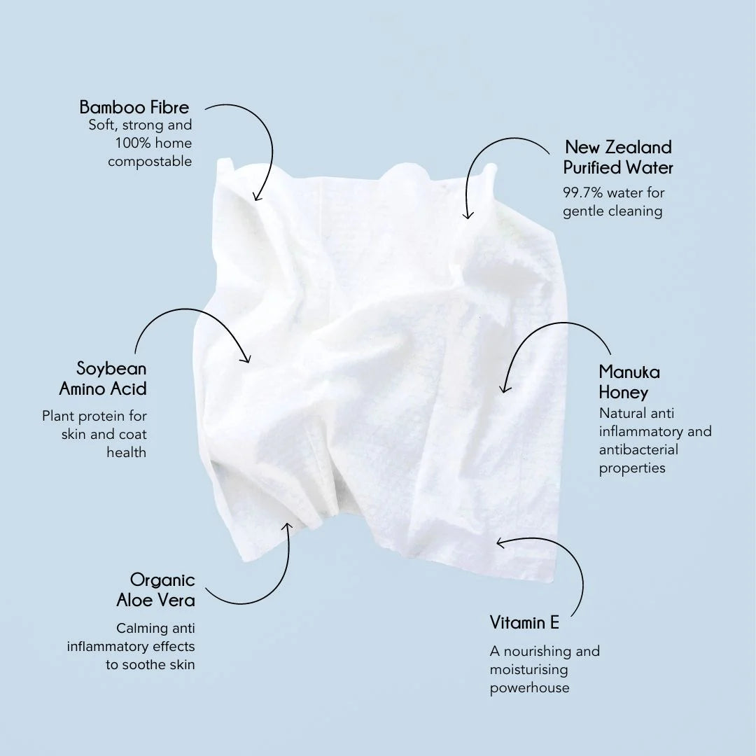 Manuka Honey Wipes 80 ct