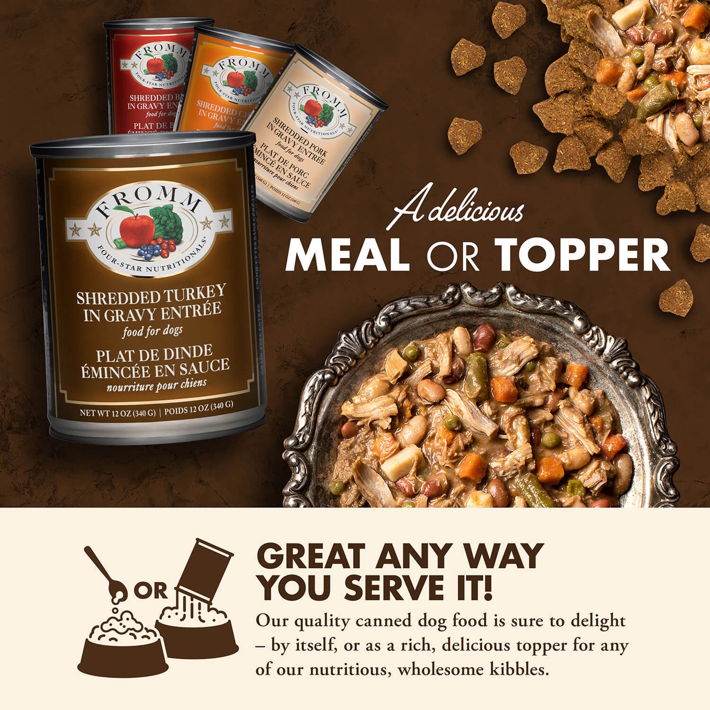 4 Star Shredded Turkey Entree 12 oz. Can